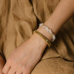Moonlight Wave Clear Quartz Bracelet - floysun