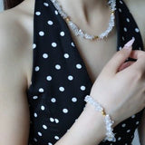 Moonlight Wave Clear Quartz Bracelet - floysun