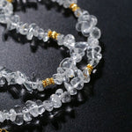 Moonlight Wave Clear Quartz Necklace - floysun