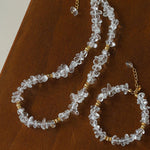 Moonlight Wave Clear Quartz Necklace - floysun