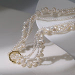 Multi - layered Baroque Pearl Necklace - floysun