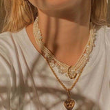 Multi - layered Baroque Pearl Necklace - floysun