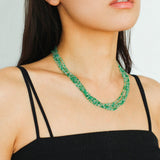 Multi - Layered Mixed Green Agate Beaded Necklace - floysun