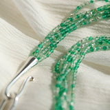 Multi - Layered Mixed Green Agate Beaded Necklace - floysun