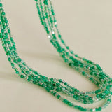 Multi - Layered Mixed Green Agate Beaded Necklace - floysun
