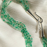 Multi - Layered Mixed Green Agate Beaded Necklace - floysun