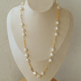 Multi - style Chain and Pearl Stacking Necklace - floysun