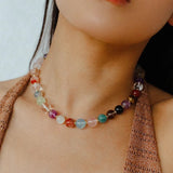 Multicolor Gemstone Beaded Necklace - floysun