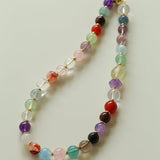 Multicolor Gemstone Beaded Necklace - floysun