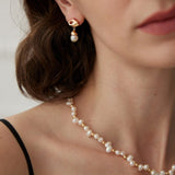 Natural Pearl Queen Engraved Pendants Necklaces - floysun