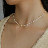 Natural Pearl Shell Passepartout Necklace - floysun