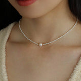 Natural Pearl Shell Passepartout Necklace - floysun