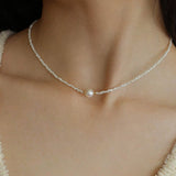 Natural Pearl Shell Passepartout Necklace - floysun