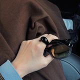 Natural Stone Balloon Ring - Black Onyx - floysun