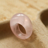Natural Stone Balloon Ring - Rose Quartz - floysun