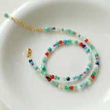 Multicolor Gemstone Beaded Necklace