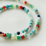 Multicolor Gemstone Beaded Necklace