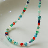 Multicolor Gemstone Beaded Necklace