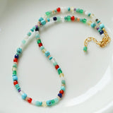 Multicolor Gemstone Beaded Necklace