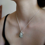 Natural Stone Egg Pendants Necklaces - Spotted Stone - floysun