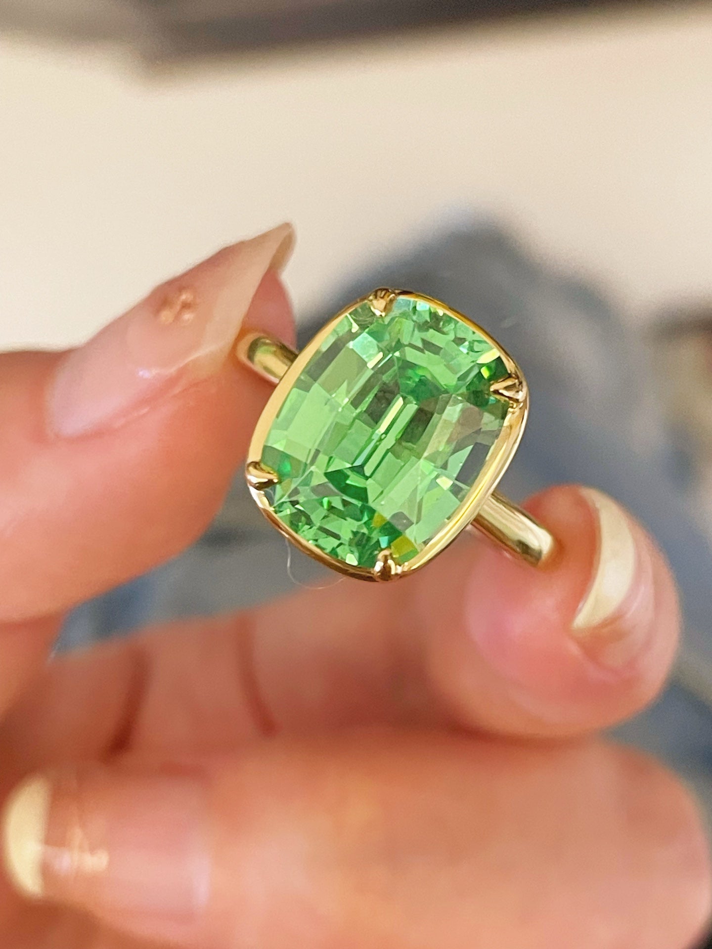 Neon Green Paraiba Glow Ring - floysun