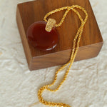 New Chinese Style Agate Peace Knot Pendant Necklace - floysun