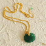 New Chinese Style Agate Peace Knot Pendant Necklace - floysun