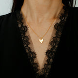 New Heart Series Compass Grass Heart Necklace - floysun