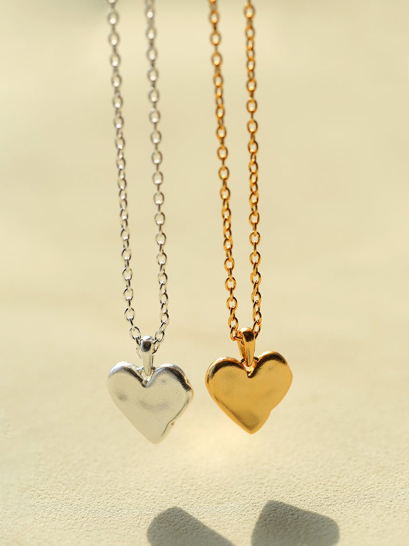 New Heart Series Compass Grass Heart Necklace - floysun