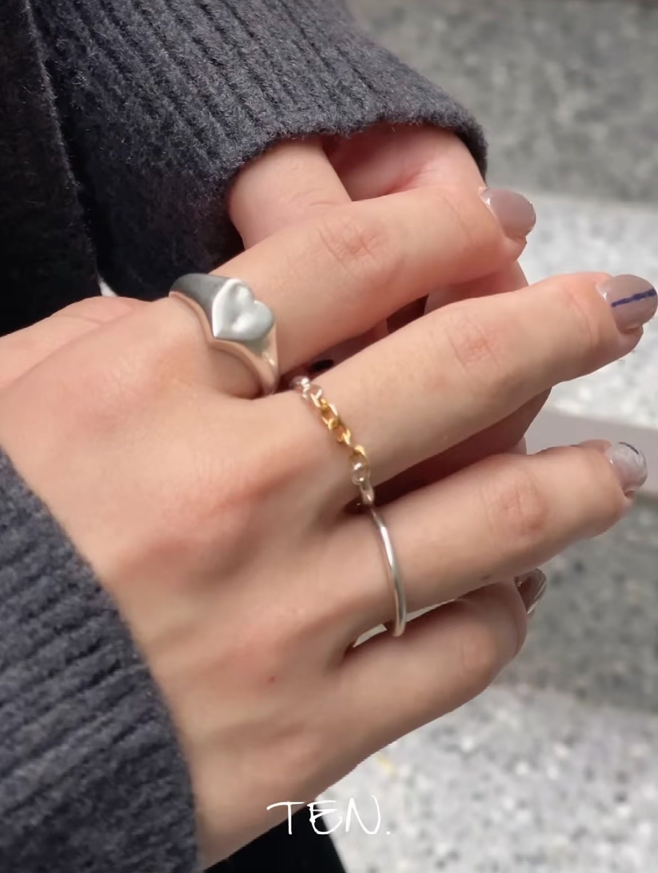 New Heart Series Heart Signet Ring - floysun