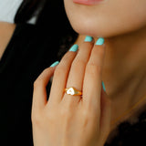 New Heart Series Heart Signet Ring - floysun