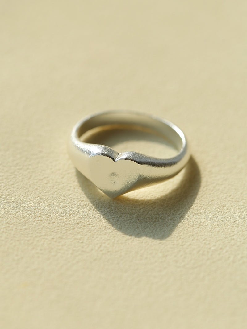 New Heart Series Heart Signet Ring - floysun