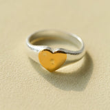 New Heart Series Heart Signet Ring - floysun