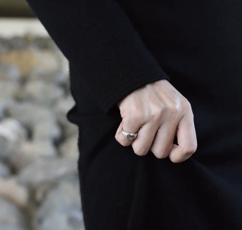 New Heart Series Heart Signet Ring - floysun