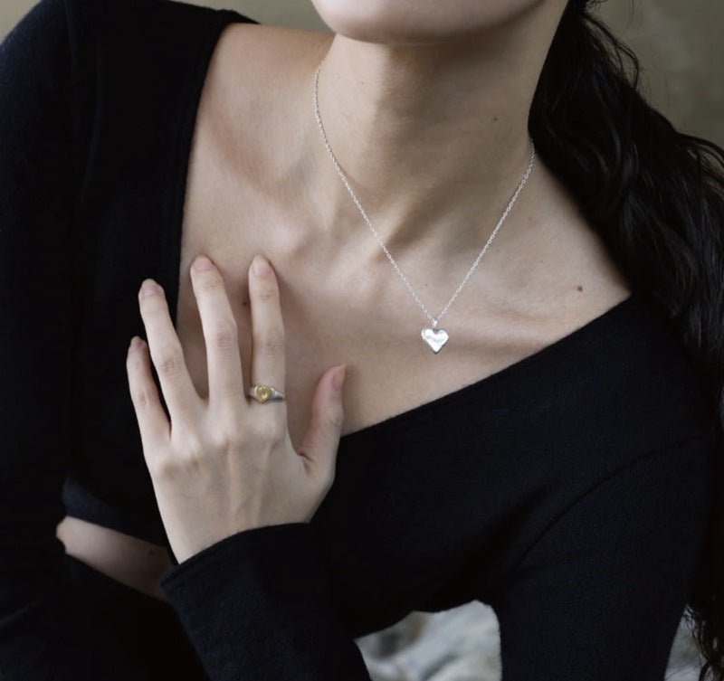 New Heart Series Heart Signet Ring - floysun