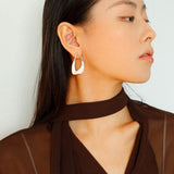 Niche Geometric Irregular Enamel Glazes Earrings - floysun