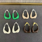 Niche Geometric Irregular Enamel Glazes Earrings - floysun