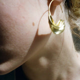 Niche Vintage Gold Half - Hoop Earrings - floysun