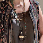 Nomadic Spirit Sandalwood Flask Necklace - floysun
