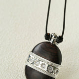 Nomadic Spirit Sandalwood Flask Necklace - floysun