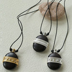 Nomadic Spirit Sandalwood Flask Necklace - floysun