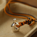 Nomadic Woven Basket & Flask Pendant Necklace - floysun