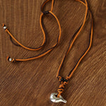 Nomadic Woven Basket & Flask Pendant Necklace - floysun