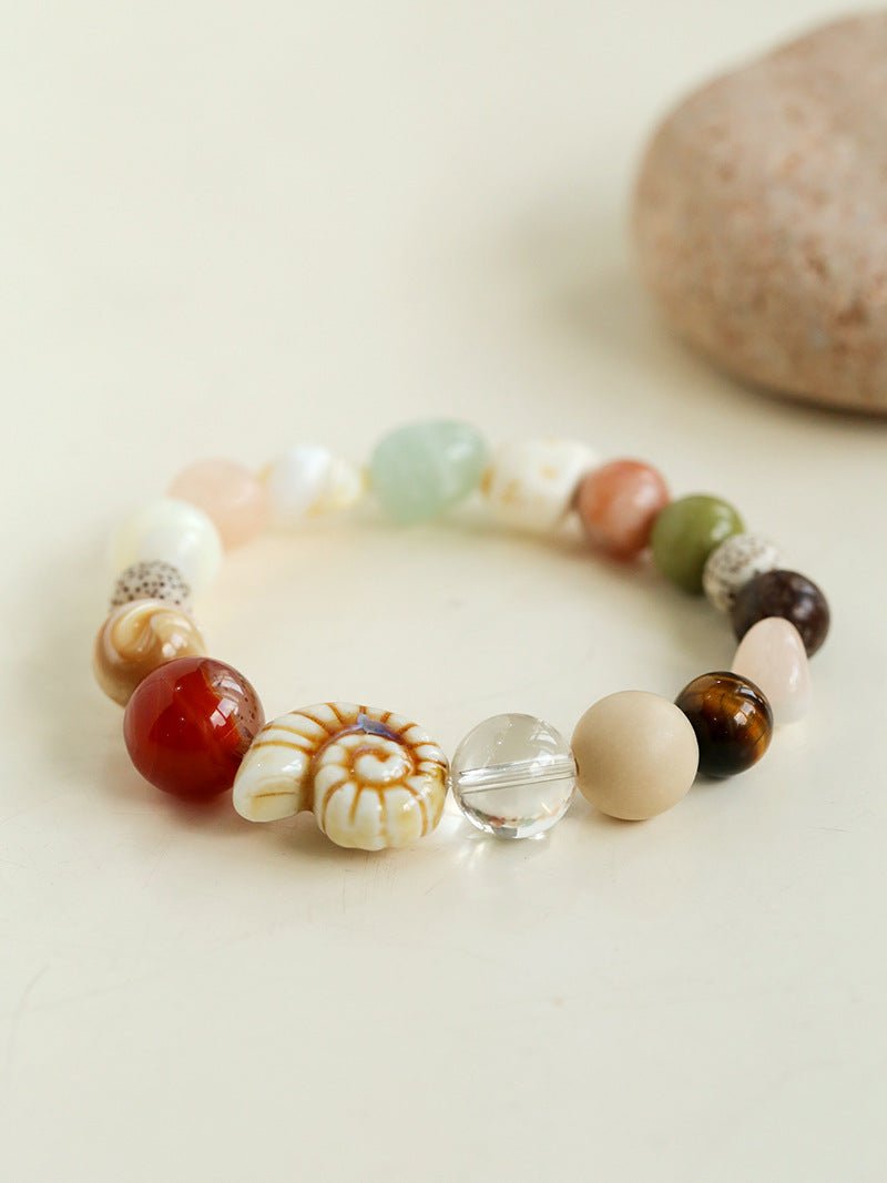 Ocean Encounter Artisan Treasure Bead Bracelet - floysun