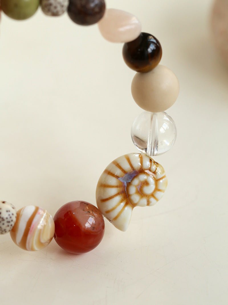 Ocean Encounter Artisan Treasure Bead Bracelet - floysun