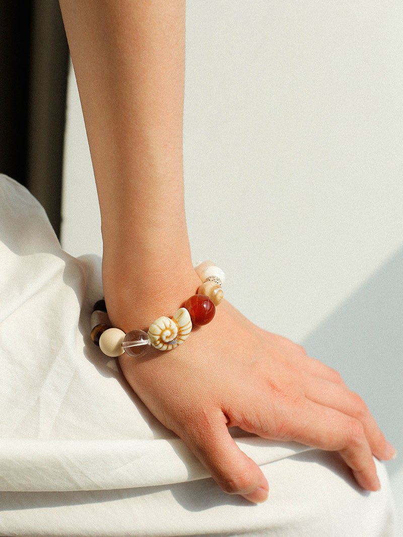 Ocean Encounter Artisan Treasure Bead Bracelet - floysun