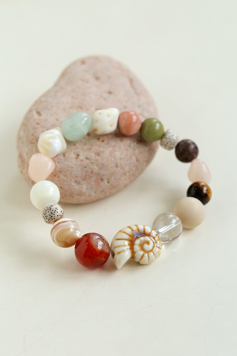 Ocean Encounter Artisan Treasure Bead Bracelet - floysun
