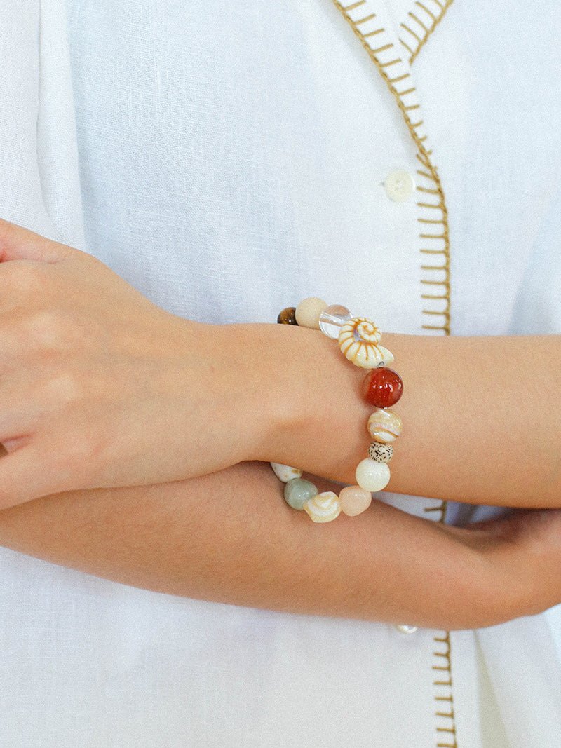 Ocean Encounter Artisan Treasure Bead Bracelet - floysun