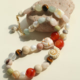 Ocean Encounter Artisan Treasure Bead Necklace - floysun