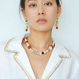 Ocean Encounter Summer Vacation Conch Shell Earrings - floysun